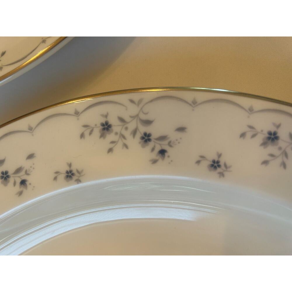 Royal Doulton China Floral Platinum Band Cotillion H4962 Oval Vegetatble Bowl - Picture 4 of 5